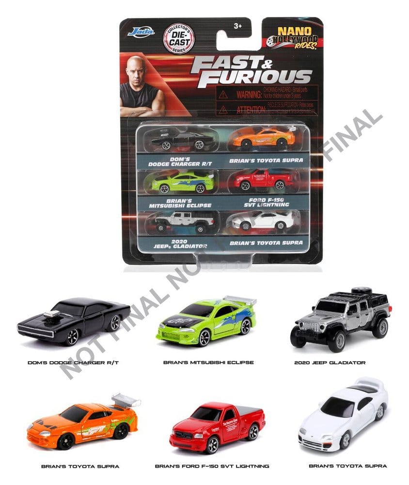 Fast & Furious 6-pack Nano-bilar