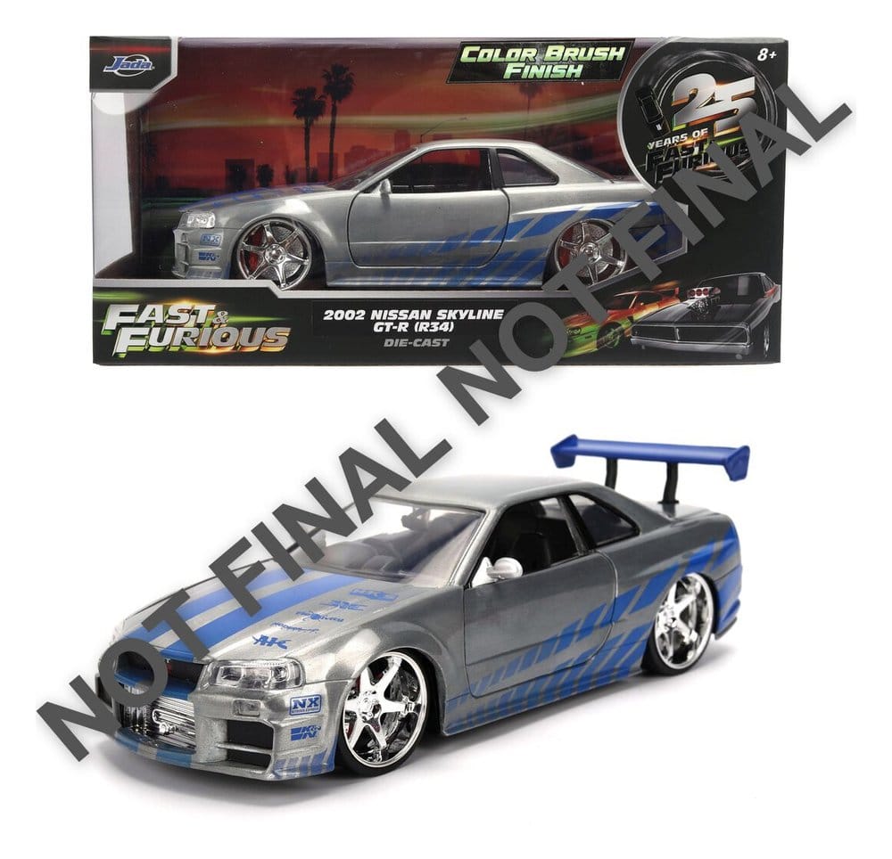 Fast & Furious Diecast-modell 1:24 Jubileumsutgåva Nissan Skyline 19 cm