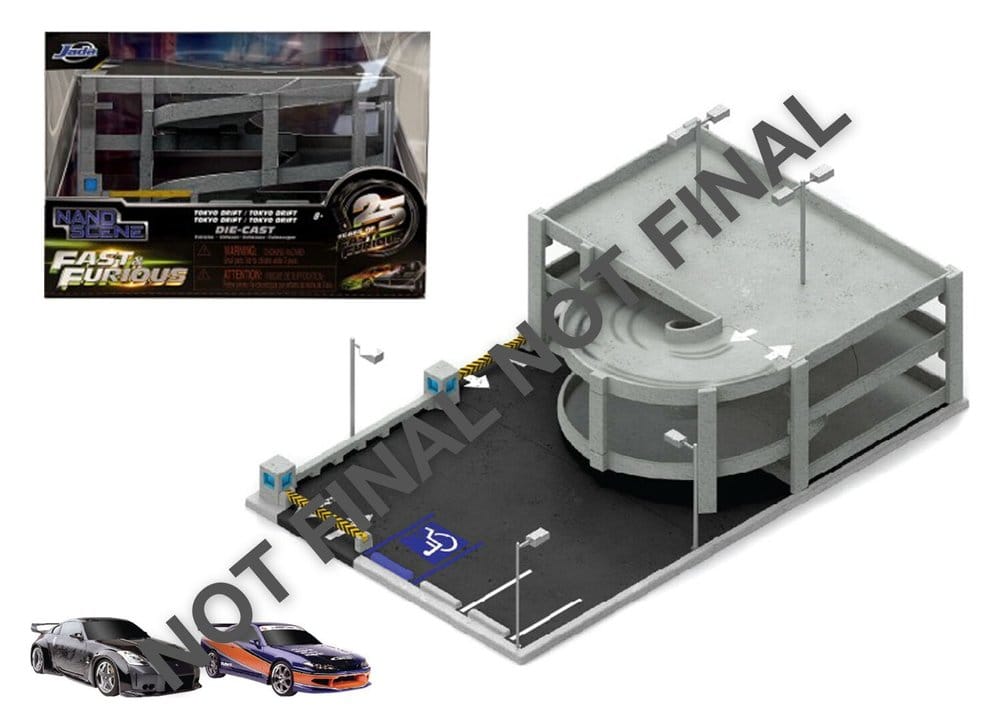 Fast & Furious Nano Scen Diorama Tokyo Drift Garage