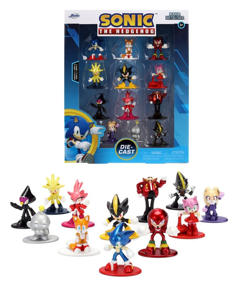 Sonic Nano Metalfigs Minifigurer 12-pack