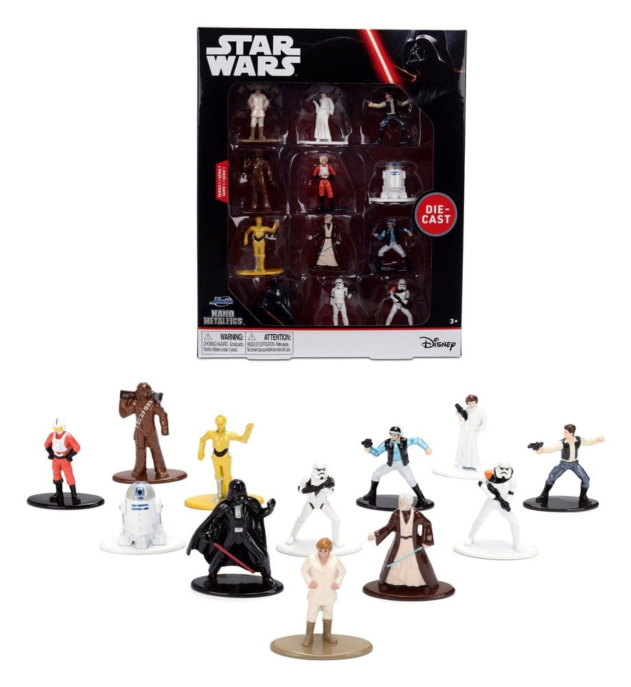 Star Wars Nano Metalfigs Miniatyrfigurer 12-pack från Jada Toys