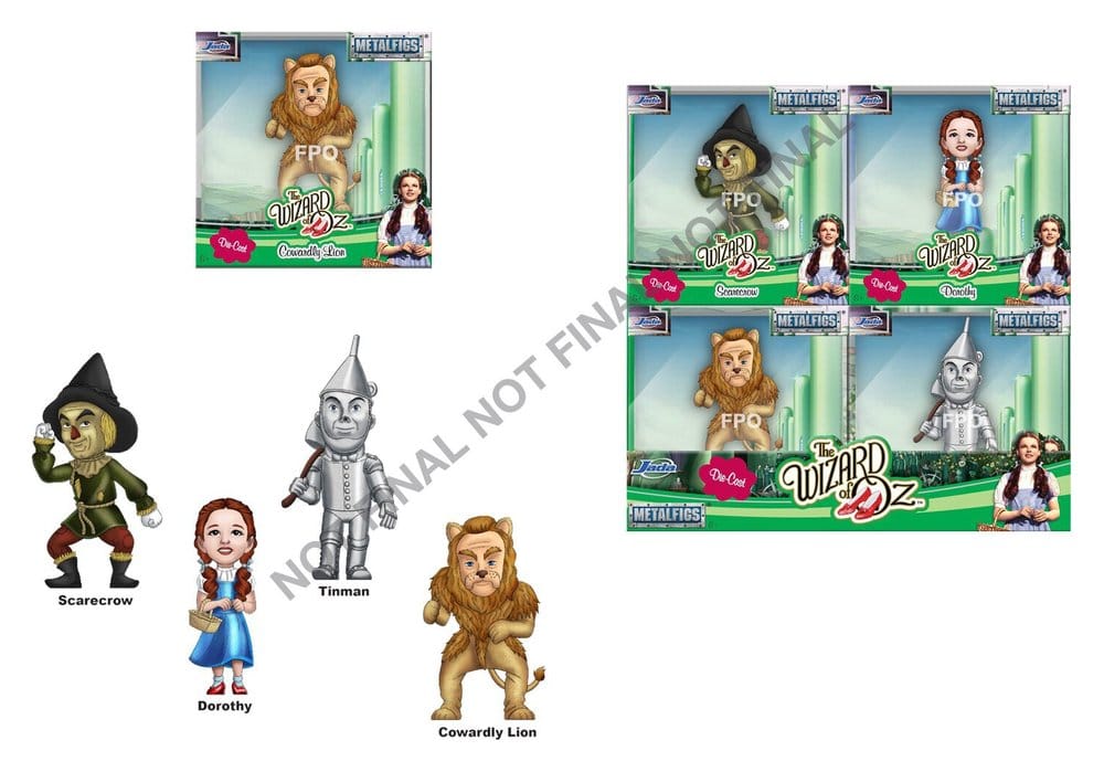 The Wizard of Oz Mini-figurer Våg 1 Display 7 cm (12 stycken)
