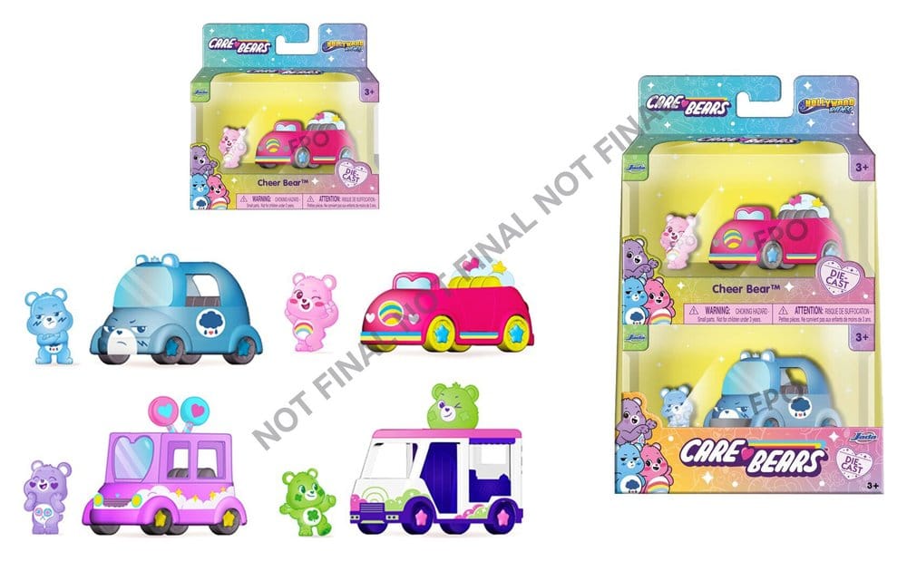 Care Bears Diecast-fordon 1/55 Wave 1 Sortiment (8 stycken)