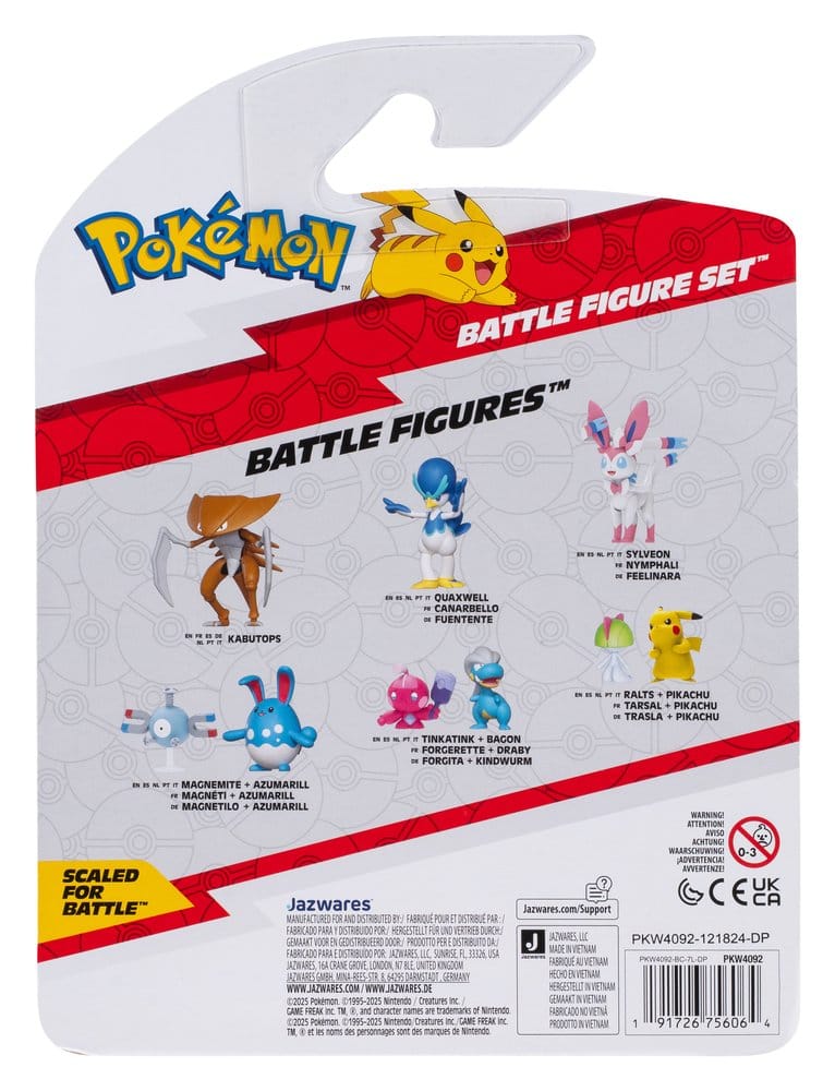 Pokémon Battle Figure Action Figures 3-Pack ver. 25 Assortment (4)
