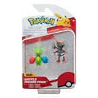 Pokémon Battle Figure Pack Mini Figur 2-Pack Pawniard, Roselia 5 cm Jazwares