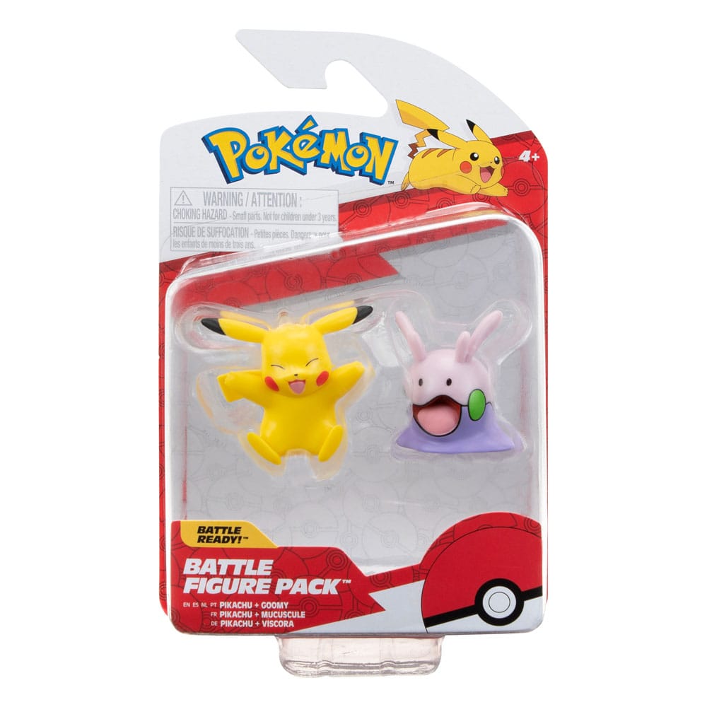 Pokémon Battle Figure Pack Mini Figur 2-Pack Pikachu & Goomy 5 cm Jazwares