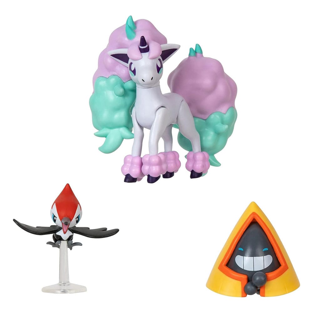 Pokémon Kampfigur Set 3-Pack: Pikipek, Snorunt, Ponyta Jazwares