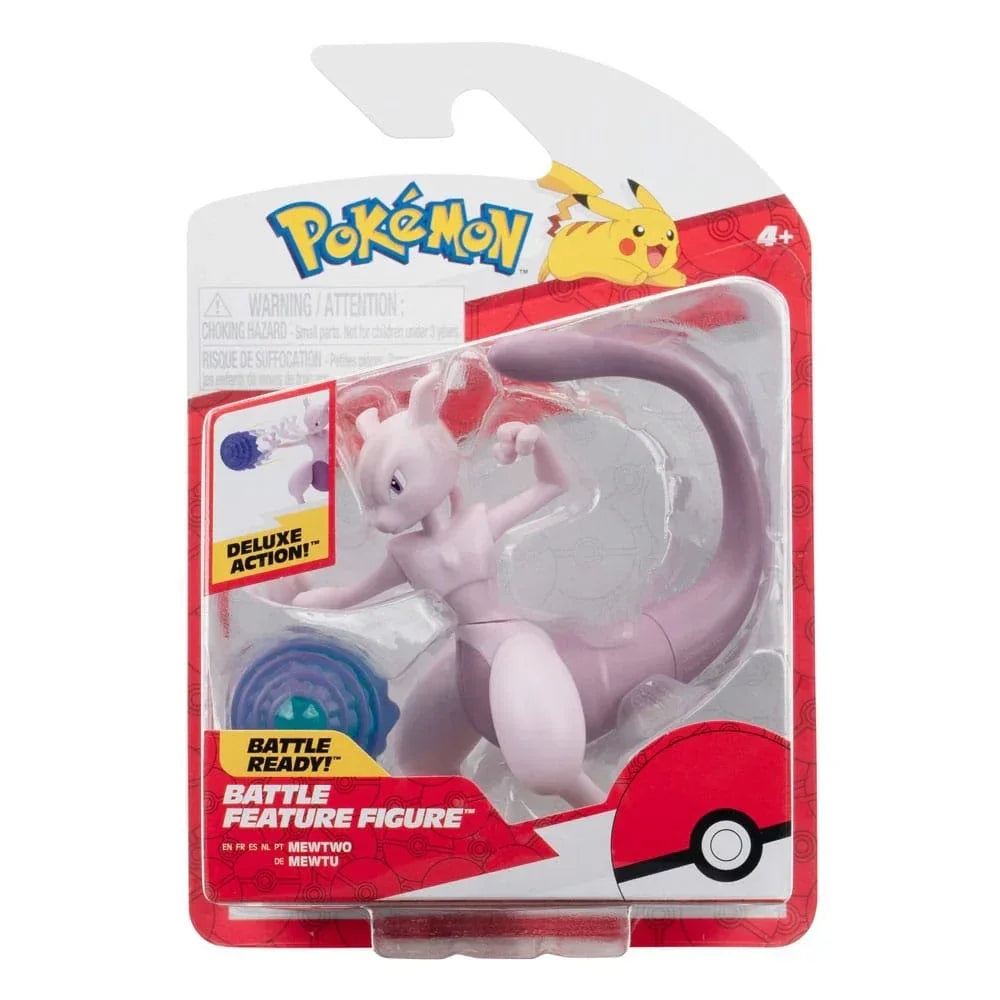 Pokémon Battle Feature Figure Mewtwo 10 cm - Actionfigur i PVC Jazwares
