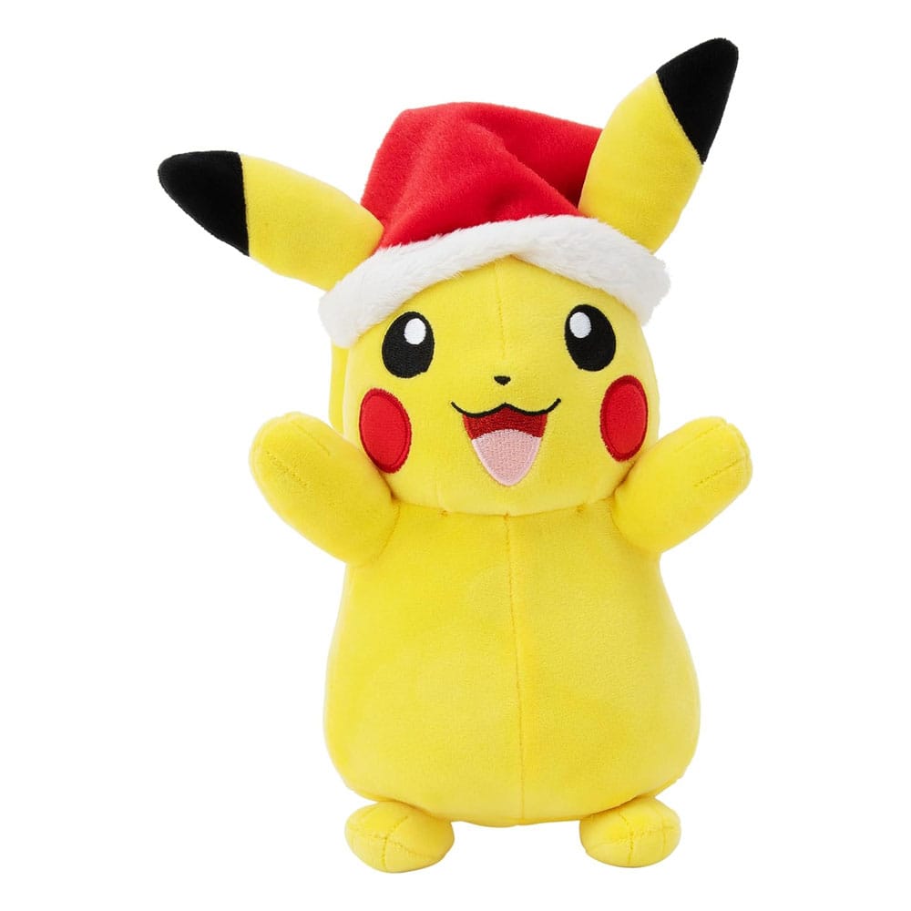 Pokémon Gosedjur Winter Pikachu med Jultomte 20 cm Jazwares