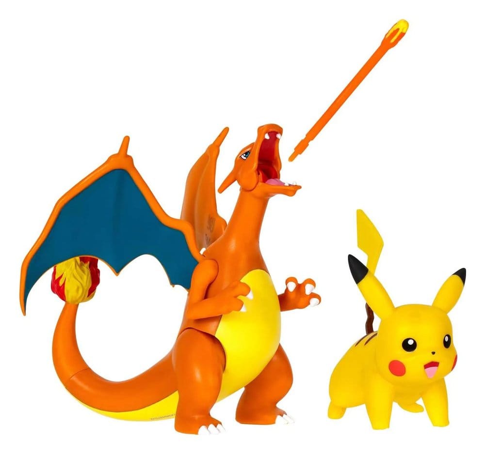 Pokémon Figure 2-Pack Charizard 11 cm & Pikachu 5 cm