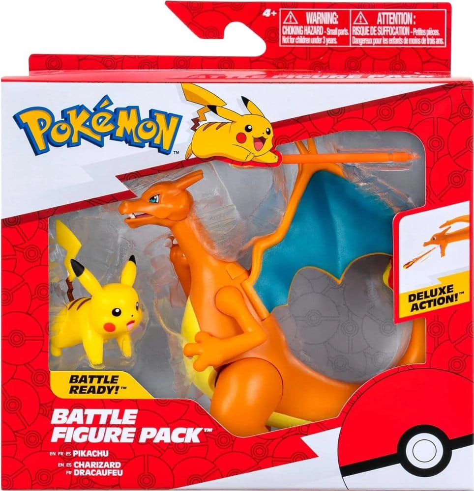 Pokémon Figure 2-Pack Charizard 11 cm & Pikachu 5 cm