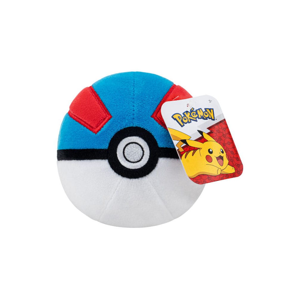 Pokémon Gosedjur Pokeball Version 6 - 10 cm Assortiment (6) Jazwares