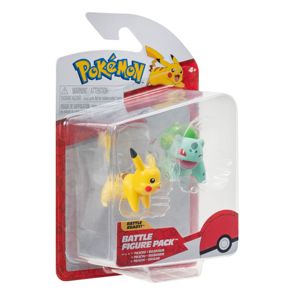 Pokémon Battle Figure First Partner Set - Bulbasaur & Pikachu Jazwares