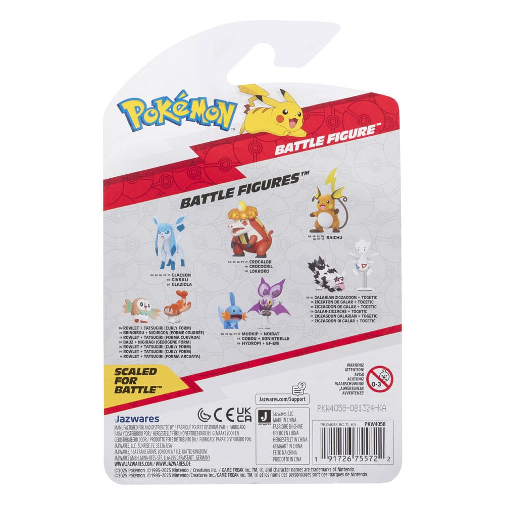 Pokémon Battle Figur Raichu 5 cm Jazwares