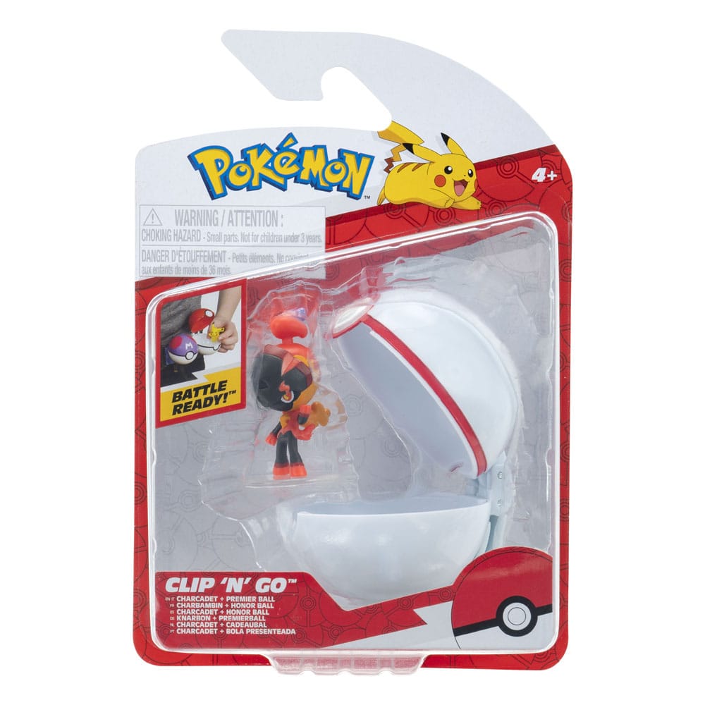 Pokémon Clip'n'Go Poké Balls Charcadet & Premier Ball Jazwares