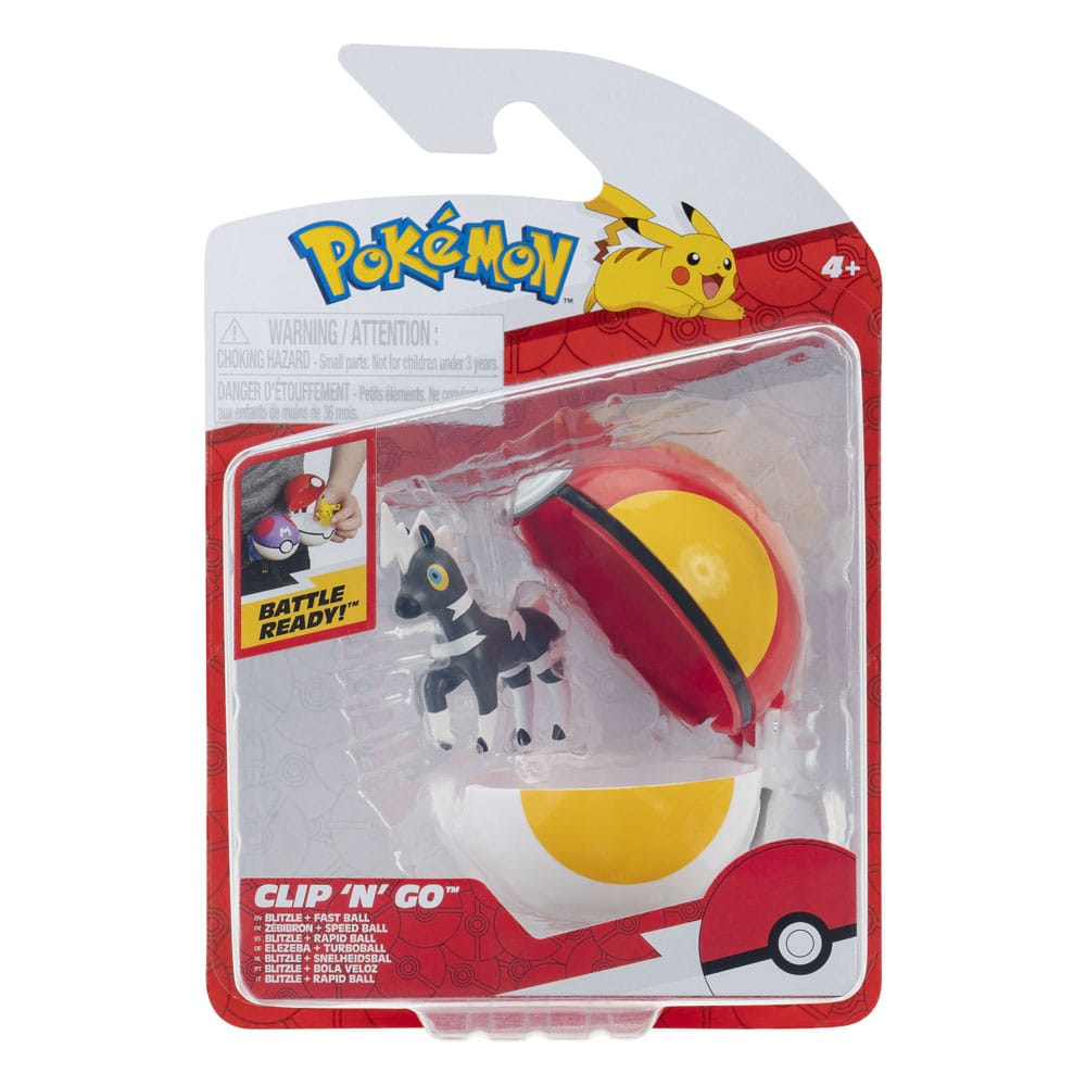 Pokémon Clip'n'Go Poké Balls Blitzle & Fast Ball Jazwares