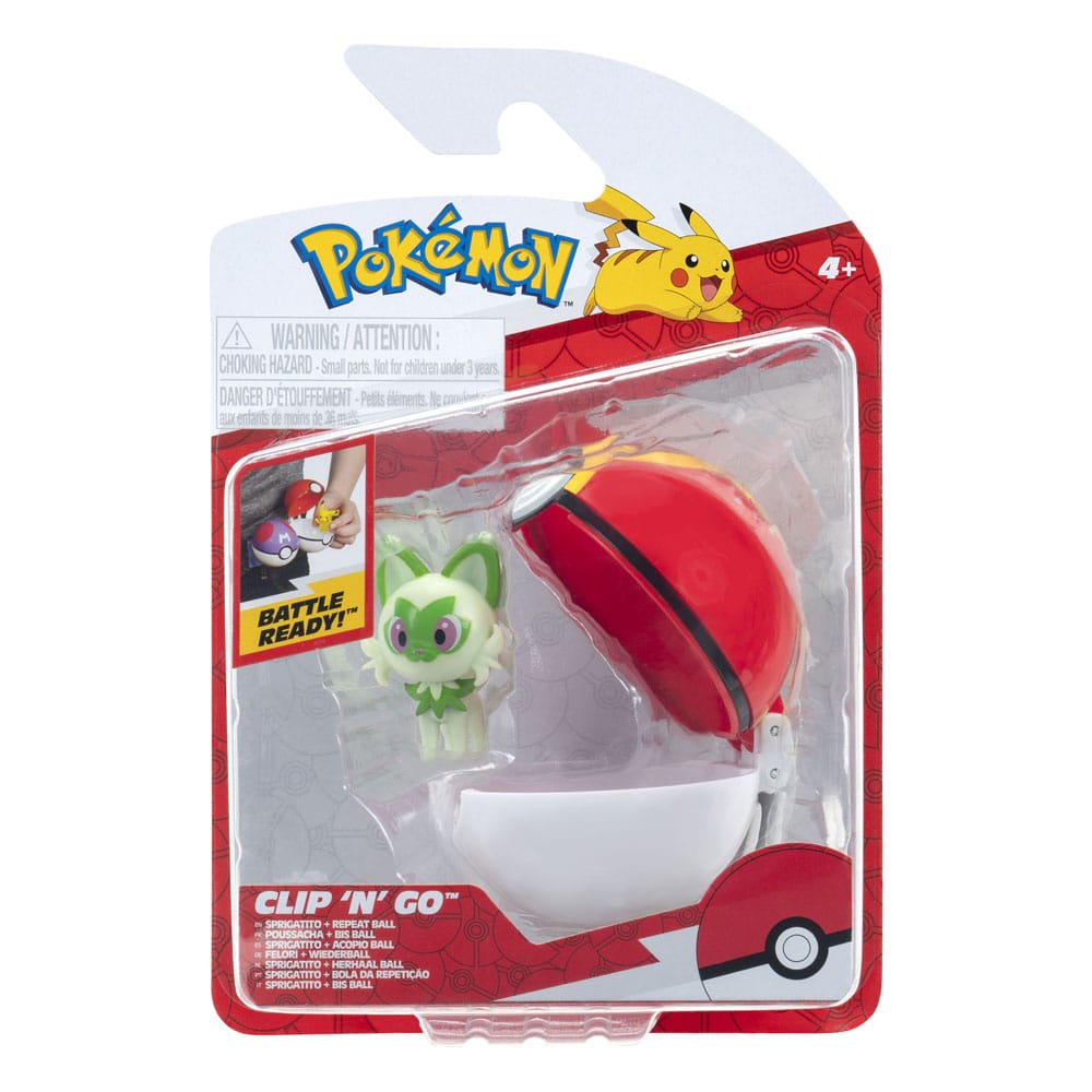 Pokémon Clip'n'Go Poké Balls Sprigatito & Repeat Ball Jazwares