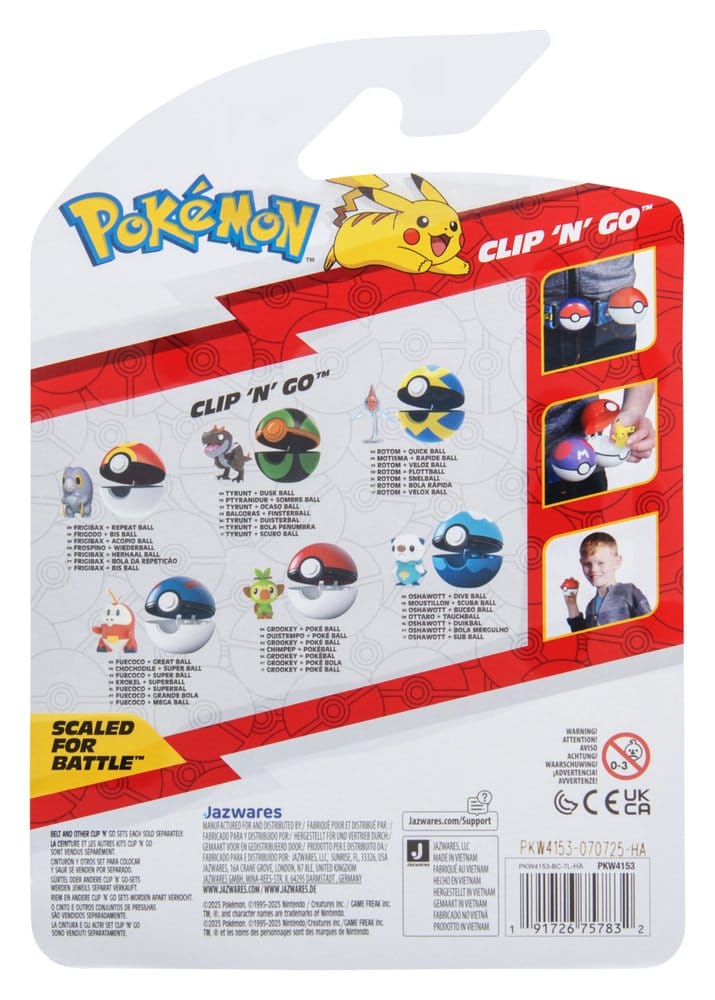 Pokémon Clip 'n' Go Action Figure Wave 21 Frigibax & Repeat Ball