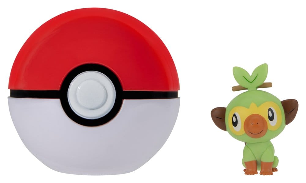 Pokémon Clip 'n' Go Action Figure Wave 21 Grookey & Poké Ball