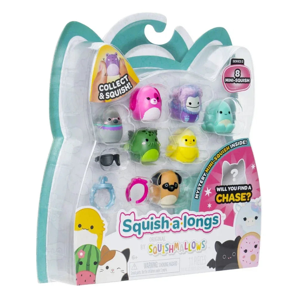 Squishmallows Squish-a-longs Minifigurer Set om 8 Stycken Serie 2 Jazwares