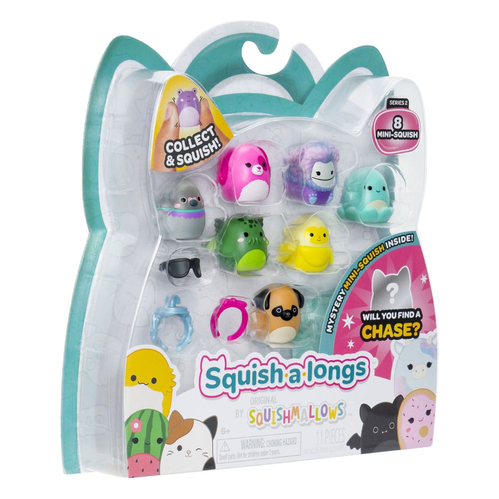 Squishmallows Squish-a-longs Minifigurer Set om 8 Stycken Serie 2 Jazwares