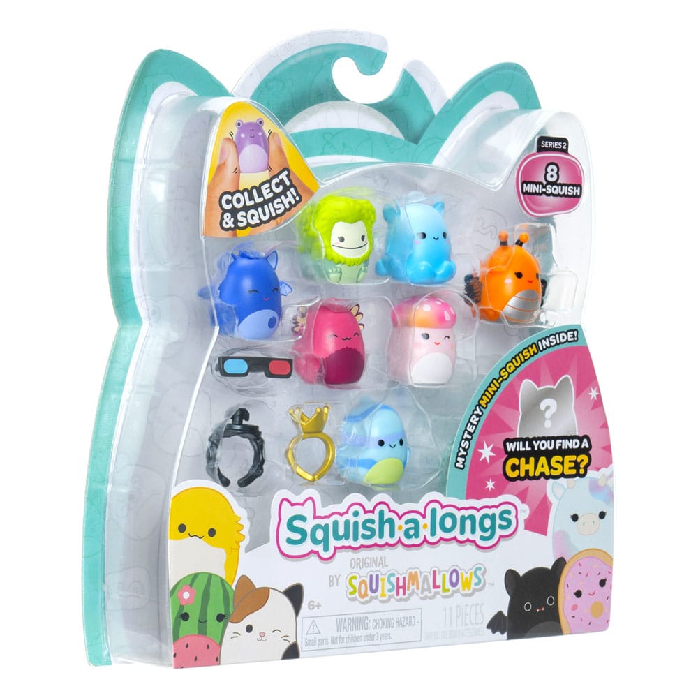 Squishmallows Squish-a-longs minifigures Set of 8 Series 2 Style 2 2,5 cm Jazwares