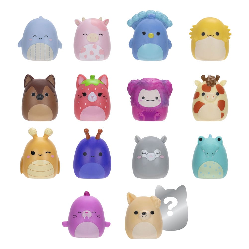 Squishmallows Squish-a-longs Minifigurer Set om 14 Stycken, Serie 2, 2,5 cm Jazwares