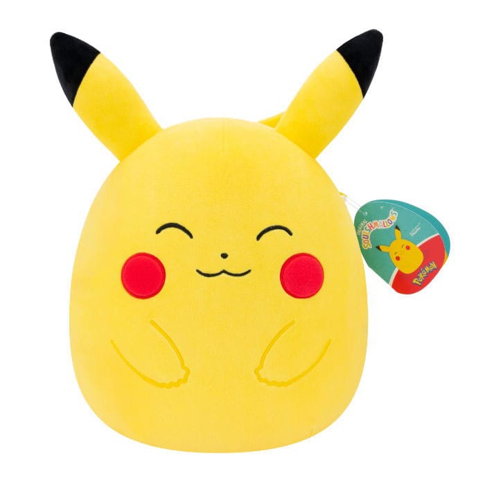 Pokémon Squishmallows gosedjur Happy Pikachu 25 cm Jazwares