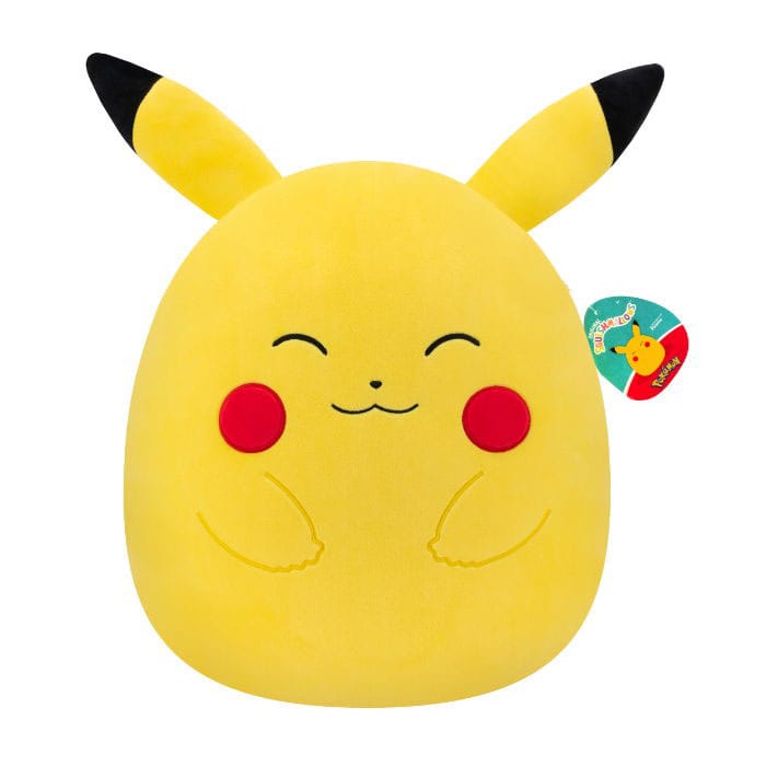 Pokémon Squishmallows gosedjur Happy Pikachu 35 cm Jazwares