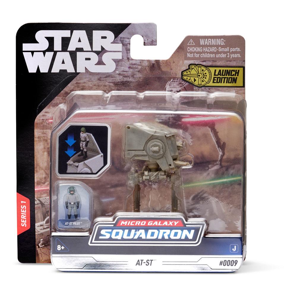 Star Wars Micro Galaxy Squadron Fordon med Figur AT-ST 7,5 cm