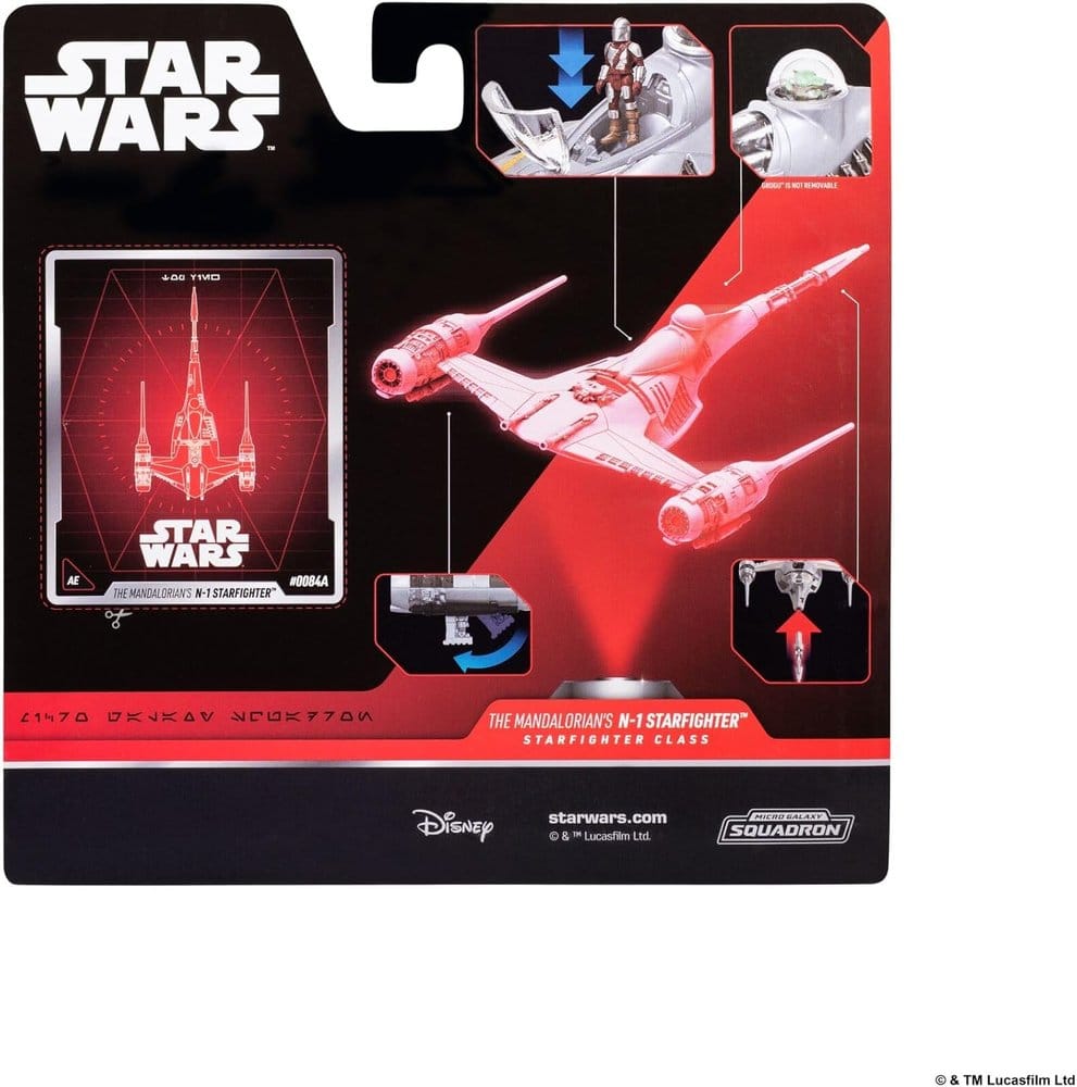 Star Wars Medium Vehicle N1 med Mando 13 cm