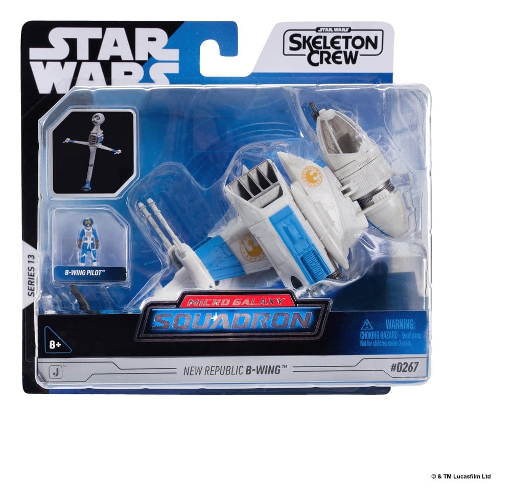 Star Wars Medium Vehicle & Figure set New Republic B-wing & B-Wing Pilot