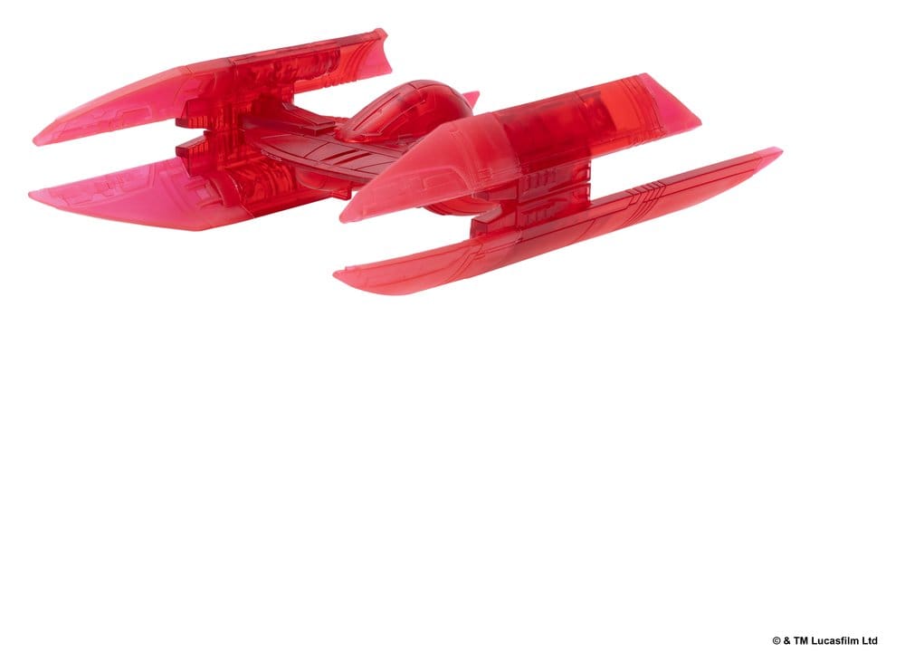 Star Wars Medium Vehicle & Figure set Hyena Vulture Bomber (Red Hologram) & Battle Droid (Chase)