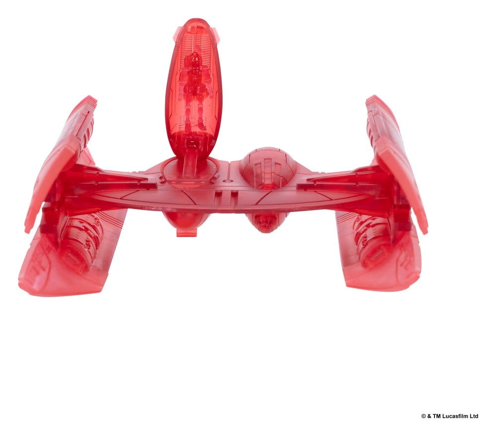 Star Wars Medium Vehicle & Figure set Hyena Vulture Bomber (Red Hologram) & Battle Droid (Chase)