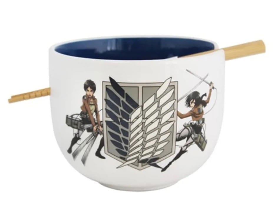 Attack on Titan Ramen Bowl med Chopsticks - Survey Corps 414 ml Just Funky