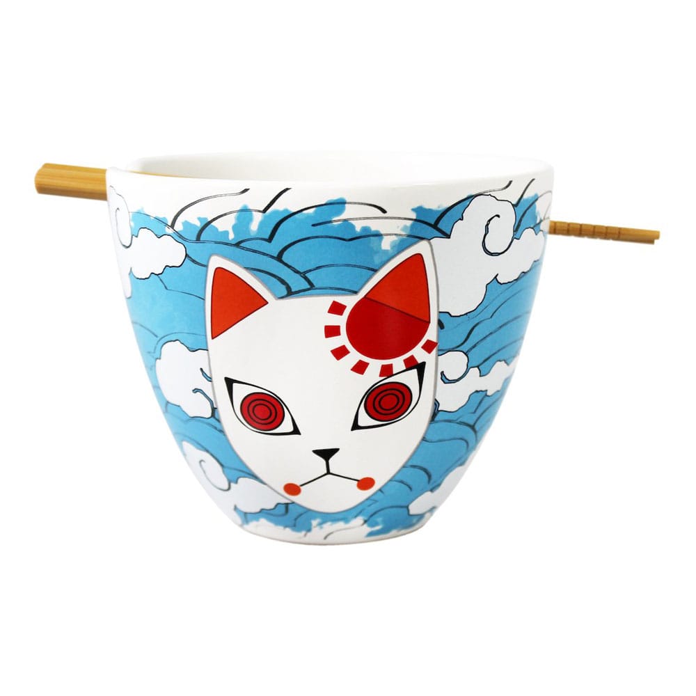 Demon Slayer Ramen Bowl med Chopsticks Tanjiro Mask 473 ml Just Funky