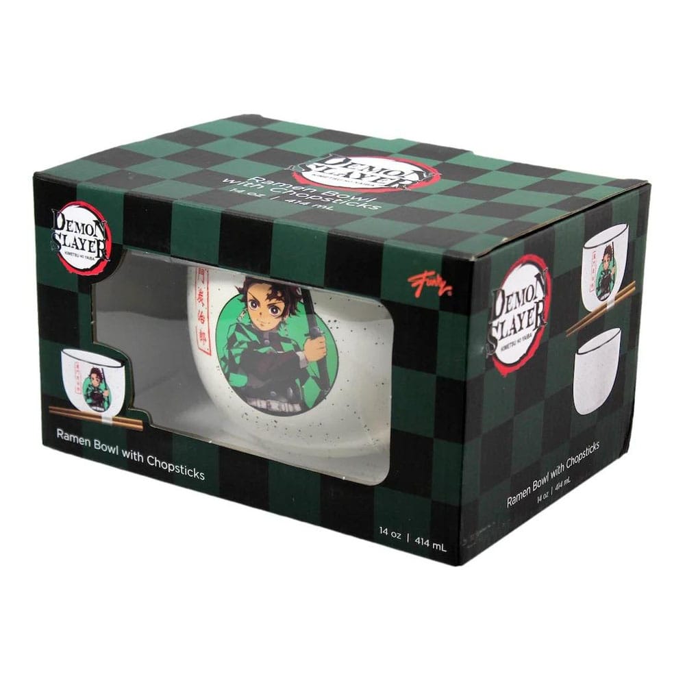 Demon Slayer Ramen Bowl med ätpinnar Tanjiro 414 ml Just Funky