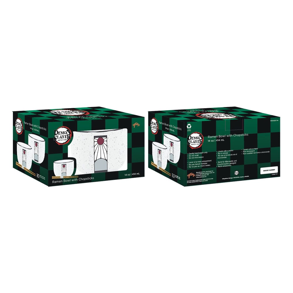 Demon Slayer Ramen Bowl med 414 ml Kapacitet och Ätpinne Just Funky