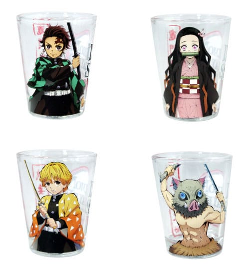 Demon Slayer Shot Glasses 4-Pack 59 ml Just Funky