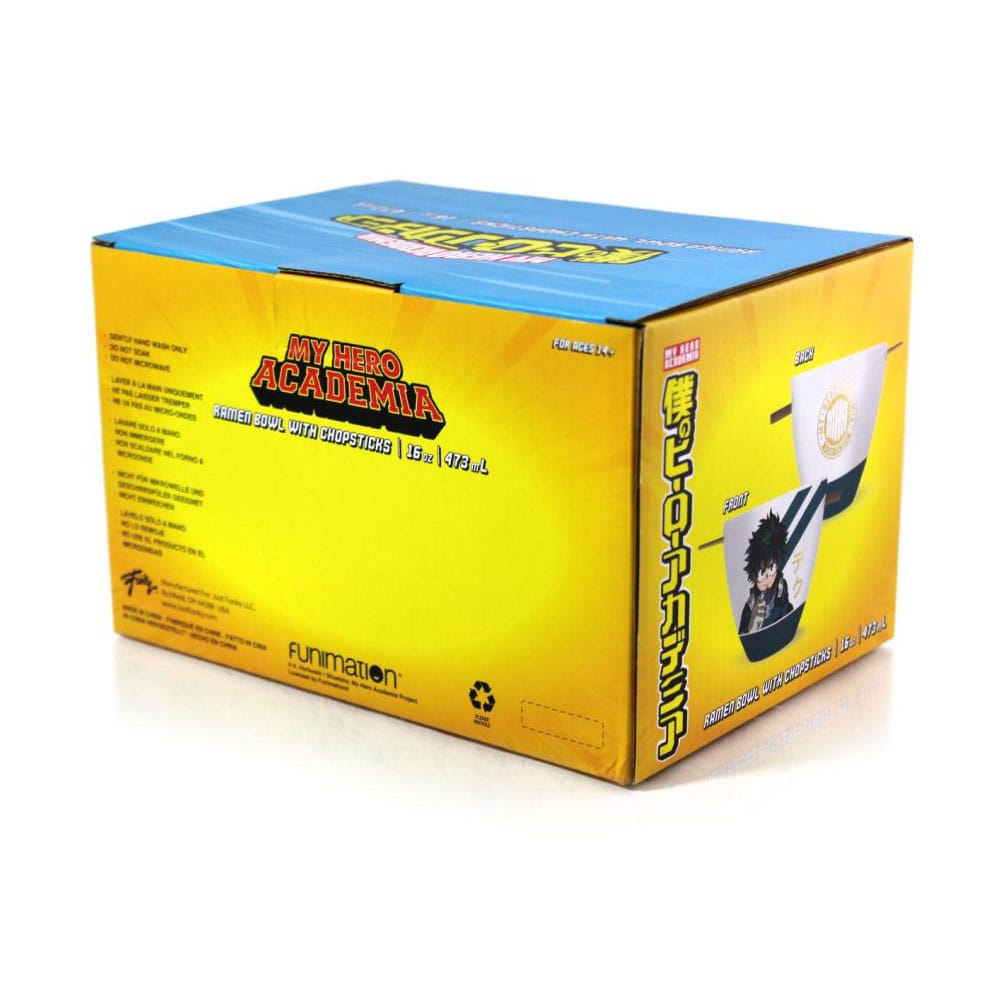 My Hero Academia Ramen Bowl med ätpinnarna Izuku Midoriya 473 ml Just Funky