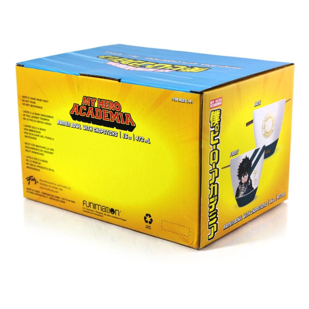 My Hero Academia Ramen Bowl med ätpinnarna Izuku Midoriya 473 ml Just Funky