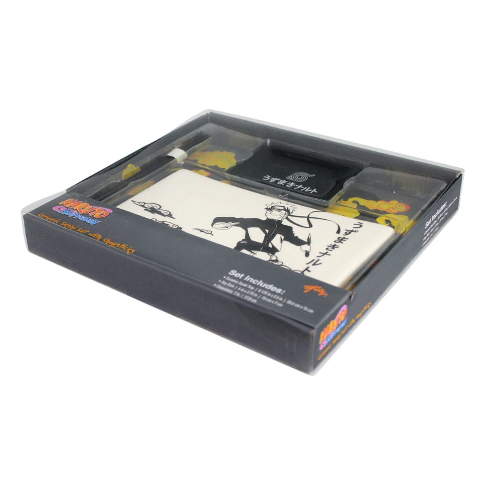 Naruto Shippuden Keramisk Sushi Set med ätpinnar Just Funky