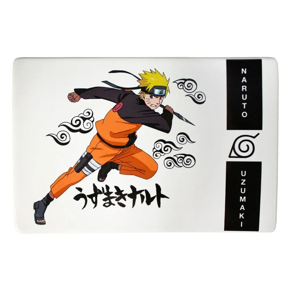 Naruto Shippuden Keramisk Sushi Set med Ättpinnar - Naruto Uzumaki Just Funky