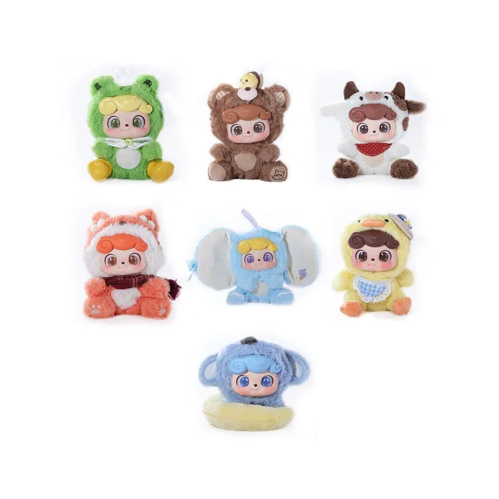 QKid: Djurförskola Serien Blind Box Figur 18 cm - Display (6) Jotoys