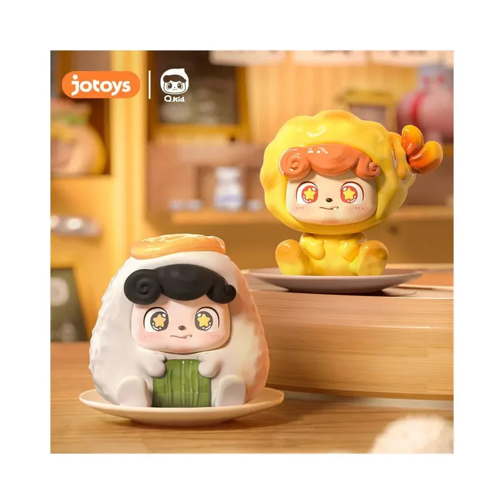 QKid: Street Snack Series Blind Box Figur 5 cm Display (12) Jotoys