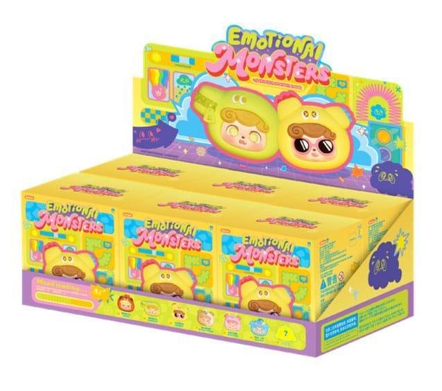 QKid: Emotionella Håriga Monster Serie Blind Box Hörlursväska 8 cm Utställning (6) Jotoys