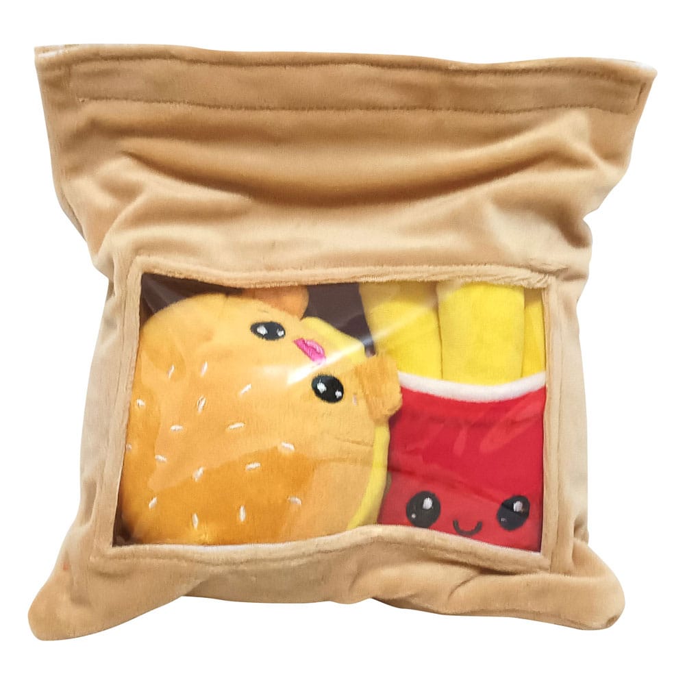 Yummis Together Gosedjur 2 Pack Burger & Fries i Take Away Bag 21 cm Joy Toy (IT)