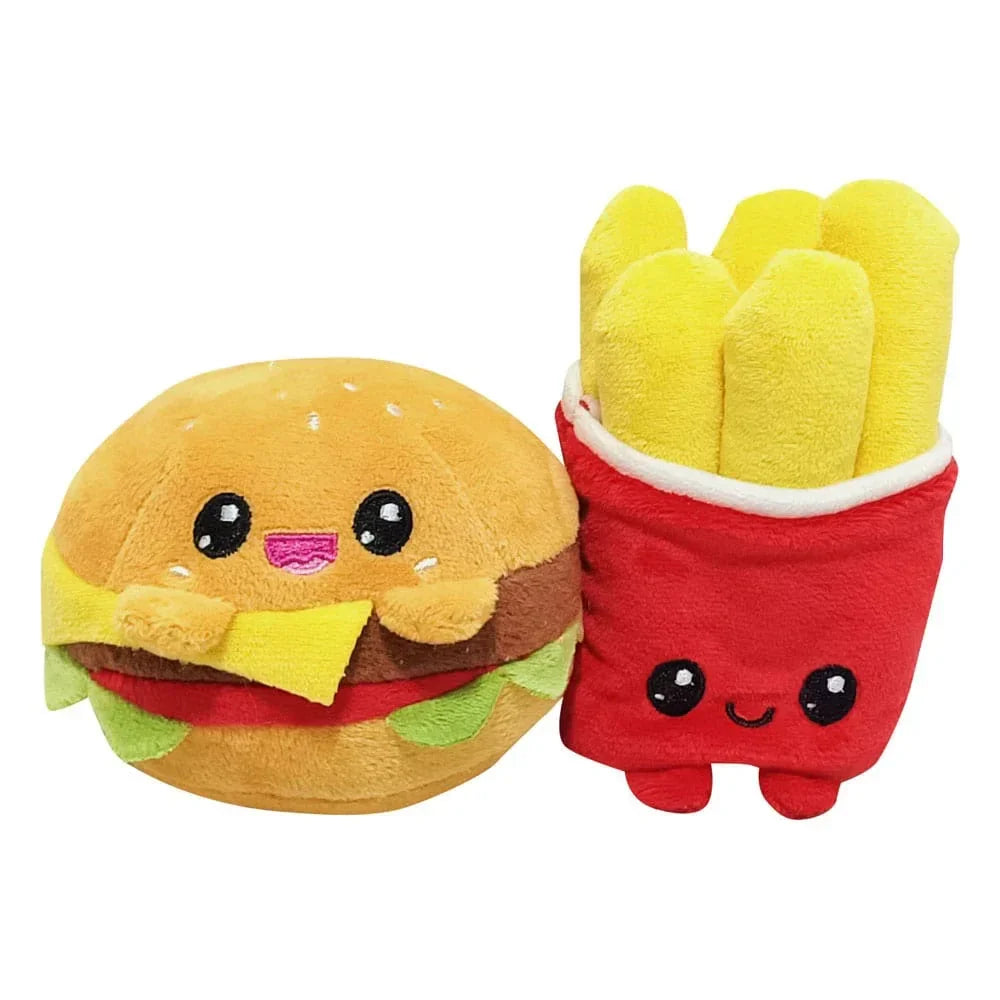 Yummis Together Gosedjur 2 Pack Burger & Fries i Take Away Bag 21 cm Joy Toy (IT)