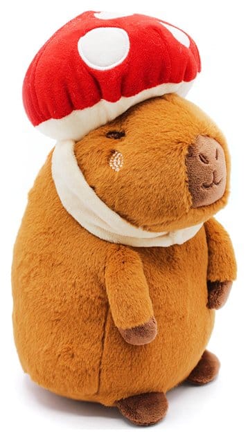 Capybara-gosedjur formad som svamp, cirka 23 cm hög