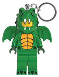 Lego Mini Figur Nyckelring Ljusgrön Drakflicka